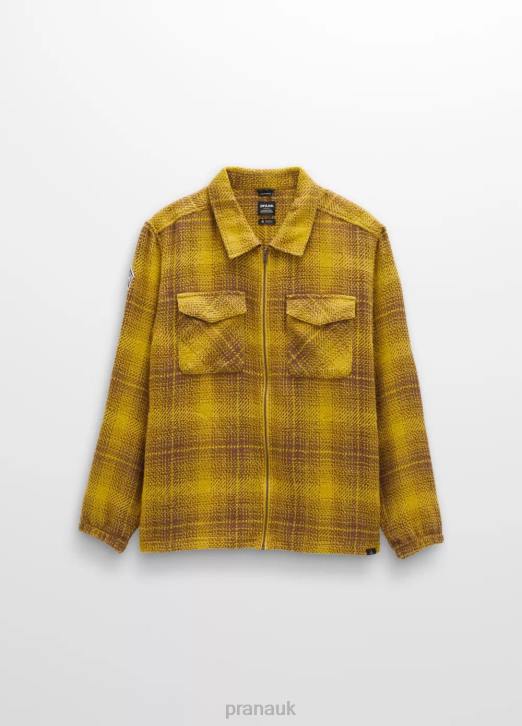 prAna Men Heritage Zip Flannel 604H115 Clothing Citron