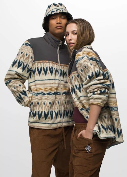 prAna Men Hurricane FZ Fleece 604H98 Clothing Sandbar Geo