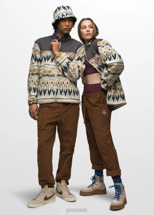 prAna Men Hurricane FZ Fleece 604H98 Clothing Sandbar Geo