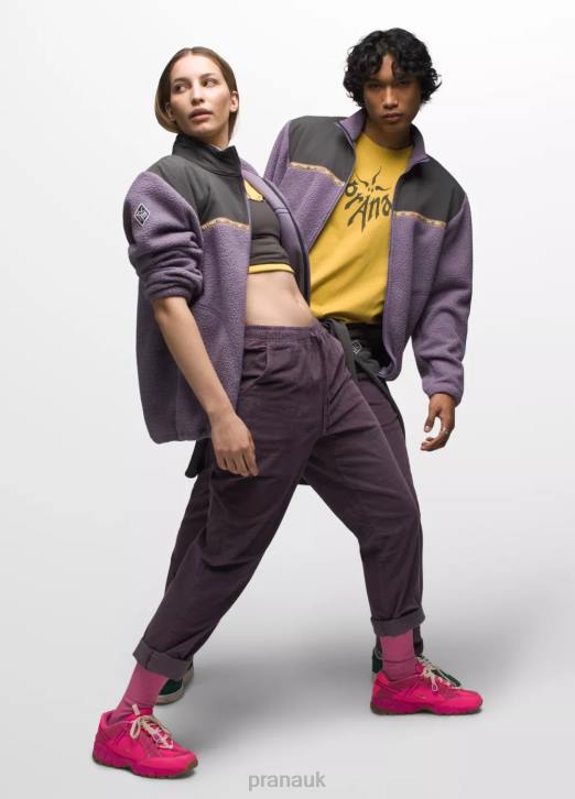 prAna Men Hurricane FZ Fleece 604H99 Clothing Amethyst