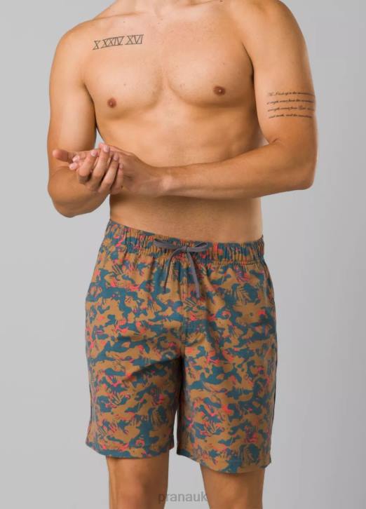 prAna Men Metric E-Waist Short 604H1028 Swim Fresca Camo