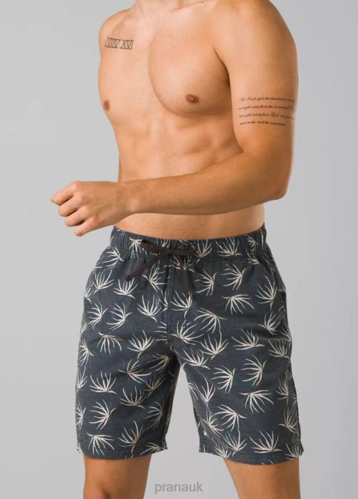 prAna Men Metric E-Waist Short 604H1030 Swim Black Bloom