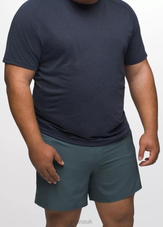 prAna Men Peak To Pavement Lined Short 604H1024 Bottoms Grey Blue