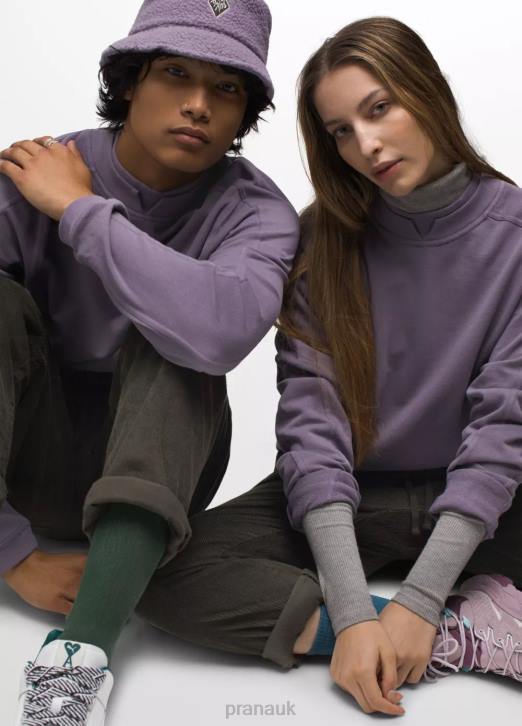 prAna Men Snakebite Sweatshirt 604H171 Clothing Amethyst