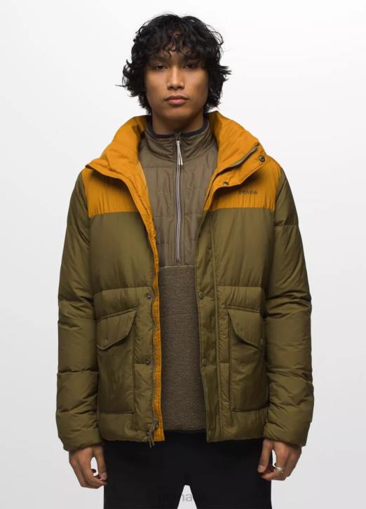 prAna Men Timber Trail Jacket 604H1082 Clothing Spiced Colorblock