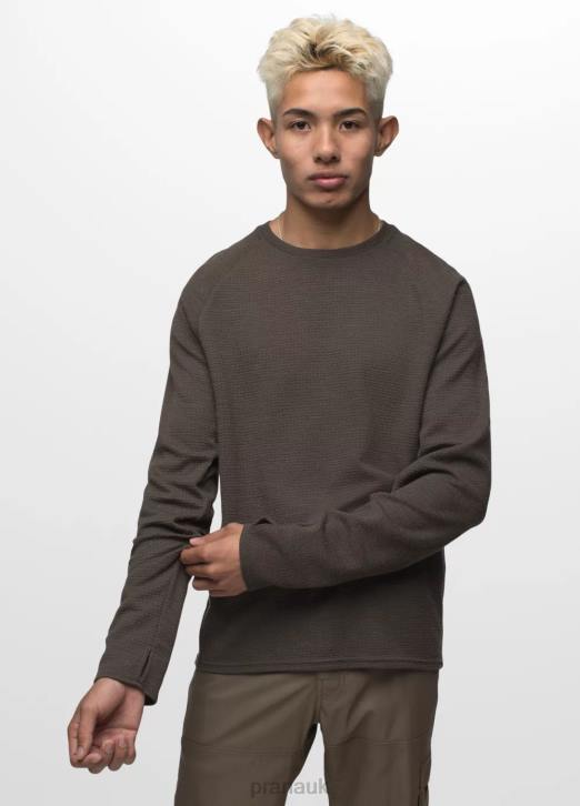 prAna Men Wensley Crew 604H796 Clothing Black Olive