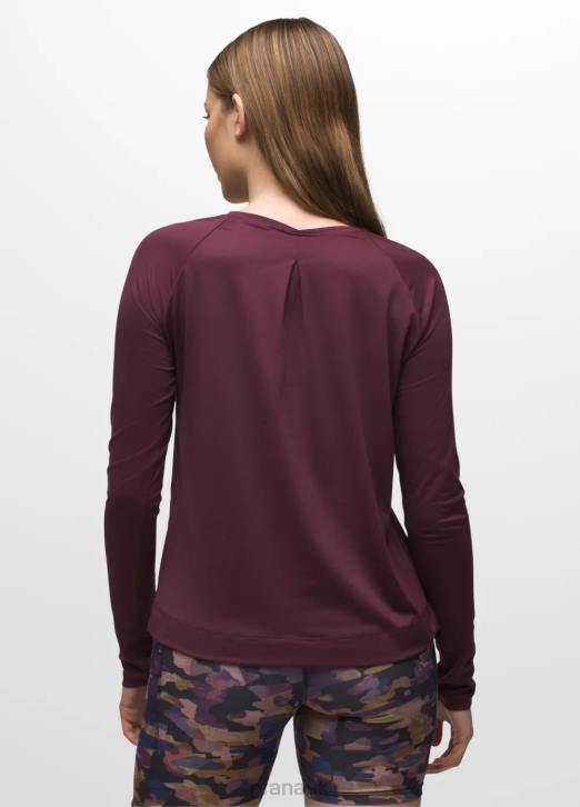 prAna Women Alpenglow Long Sleeve 604H177 Clothing Mulberry