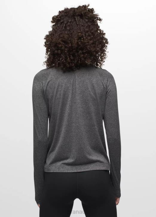 prAna Women Alpenglow Long Sleeve 604H178 Clothing Charcoal Heather