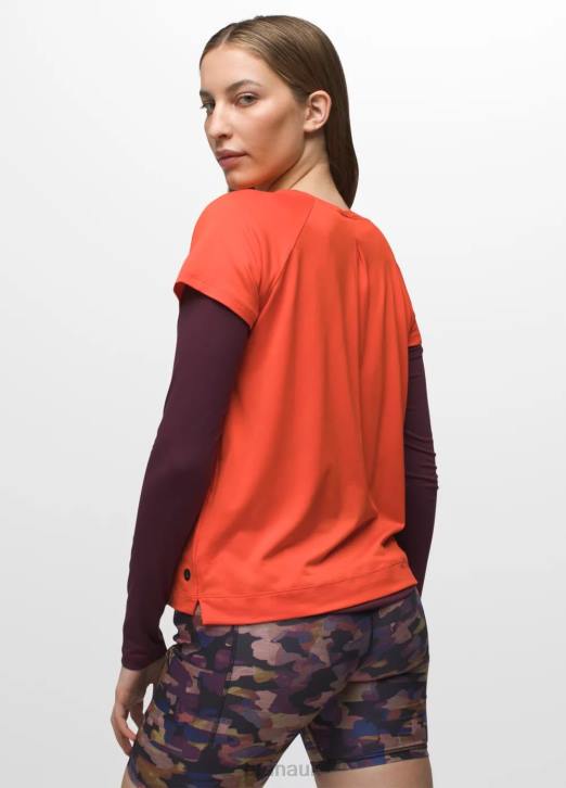 prAna Women Alpenglow Short Sleeve 604H107 Clothing Fireside