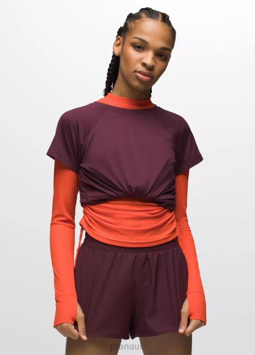 prAna Women Alpenglow Short Sleeve 604H108 Clothing Mulberry