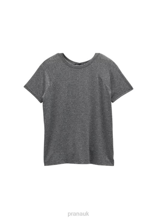 prAna Women Alpenglow Short Sleeve 604H109 Clothing Charcoal Heather