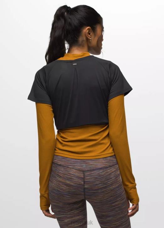 prAna Women Alpenglow Short Sleeve 604H110 Clothing Black