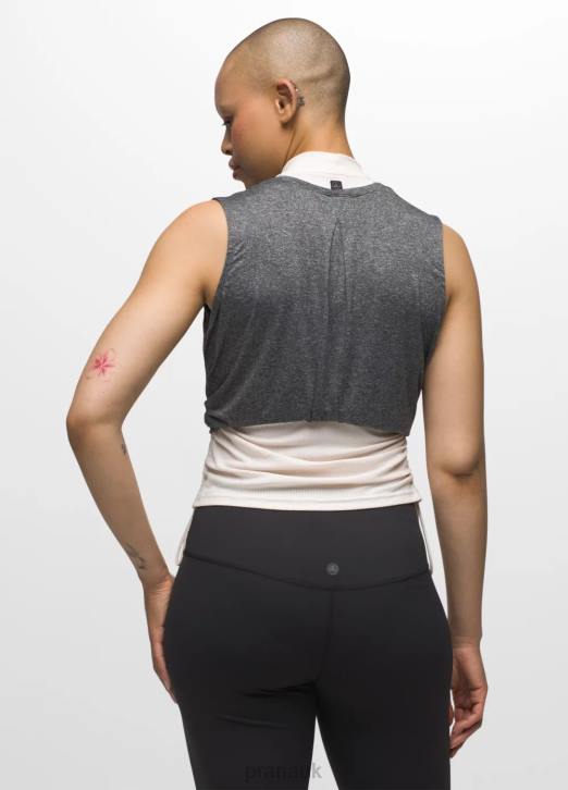 prAna Women Alpenglow Tank 604H157 Clothing Charcoal Heather