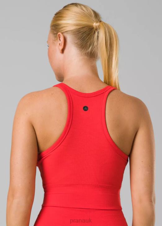 prAna Women Becksa Bralette 604H75 Clothing Carmine Red Heather