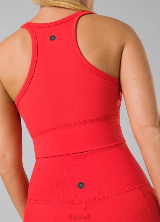 prAna Women Becksa Bralette 604H75 Clothing Carmine Red Heather