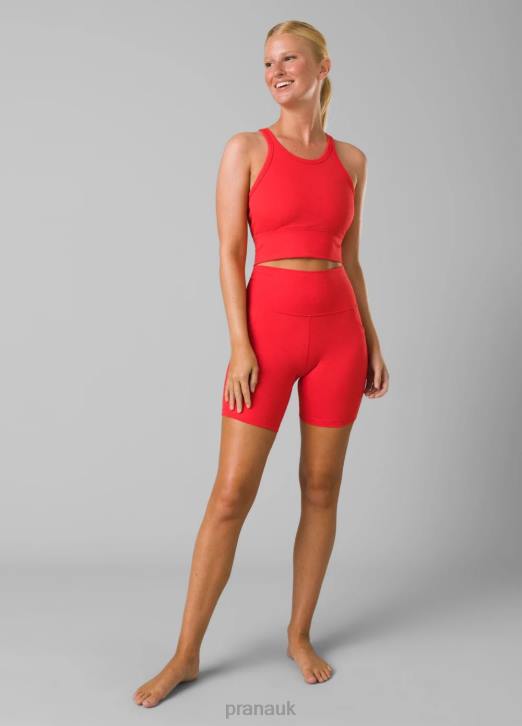 prAna Women Becksa Bralette 604H75 Clothing Carmine Red Heather