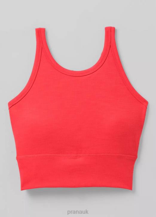 prAna Women Becksa Bralette 604H75 Clothing Carmine Red Heather