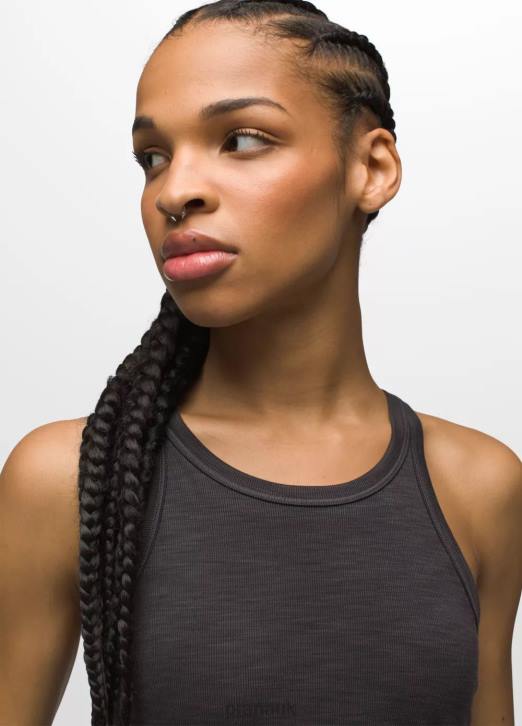 prAna Women Becksa Tank 604H184 Clothing Black Heather