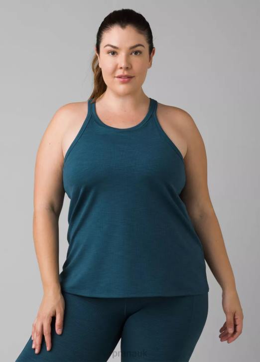 prAna Women Becksa Tank Plus 604H263 Clothing Bluefin Heather