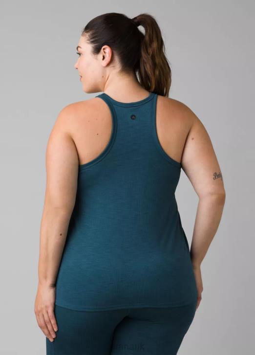 prAna Women Becksa Tank Plus 604H263 Clothing Bluefin Heather