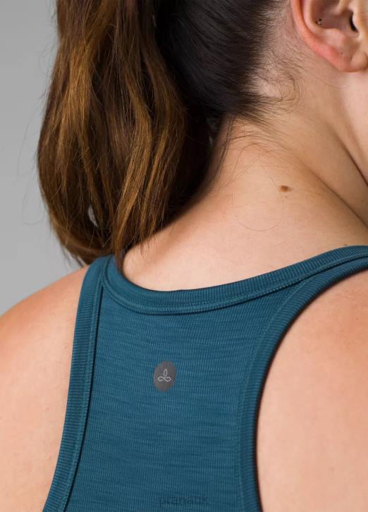 prAna Women Becksa Tank Plus 604H263 Clothing Bluefin Heather