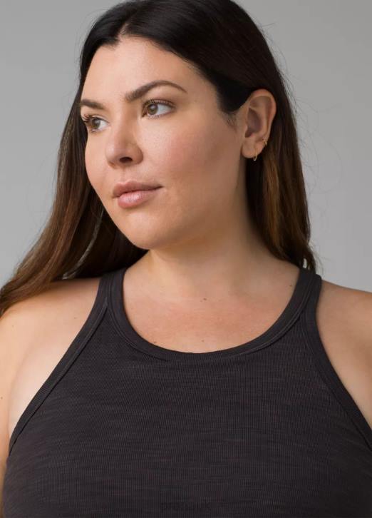 prAna Women Becksa Tank Plus 604H264 Clothing Black Heather