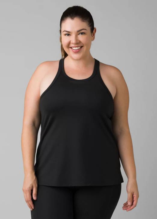 prAna Women Becksa Tank Plus 604H265 Clothing Solid Black
