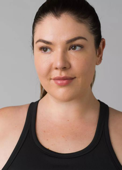 prAna Women Becksa Tank Plus 604H265 Clothing Solid Black