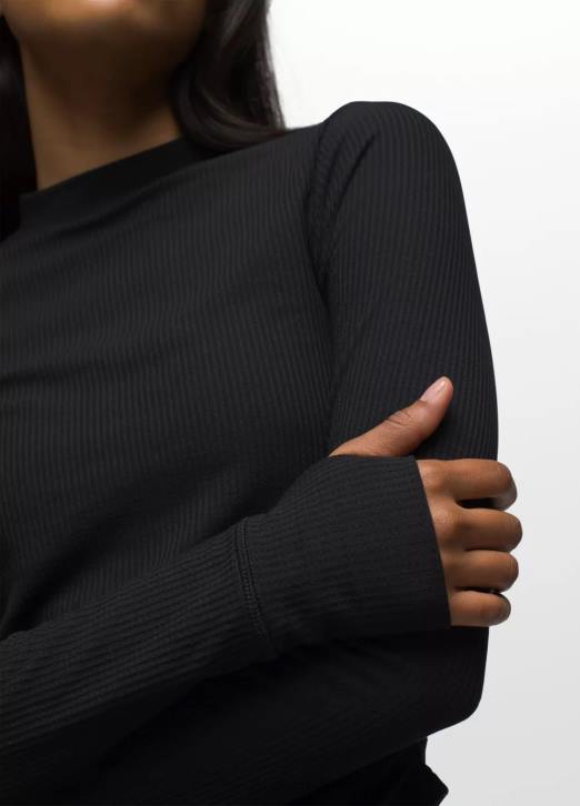 prAna Women Blazing Star Long Sleeve 604H41 Clothing Black