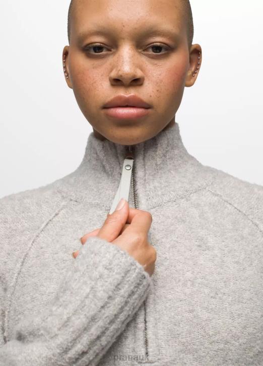 prAna Women Blazing Star Sweater 604H78 Clothing Heather Grey