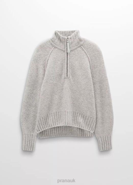prAna Women Blazing Star Sweater 604H78 Clothing Heather Grey