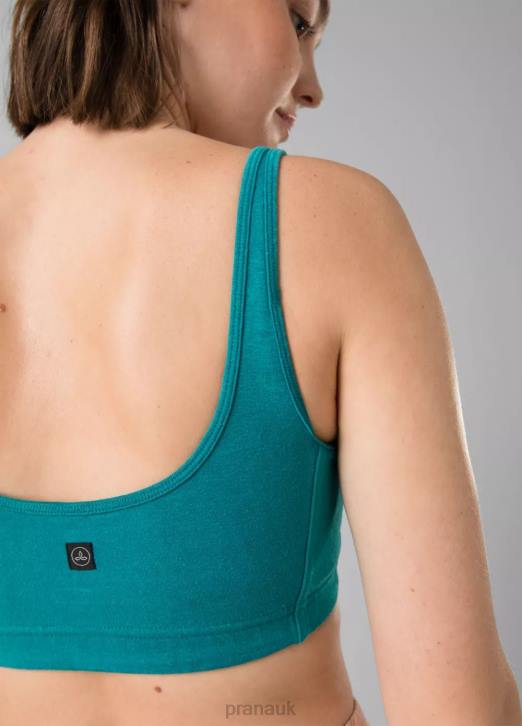 prAna Women Bohemia Hill Bralette 604H236 Clothing Teal
