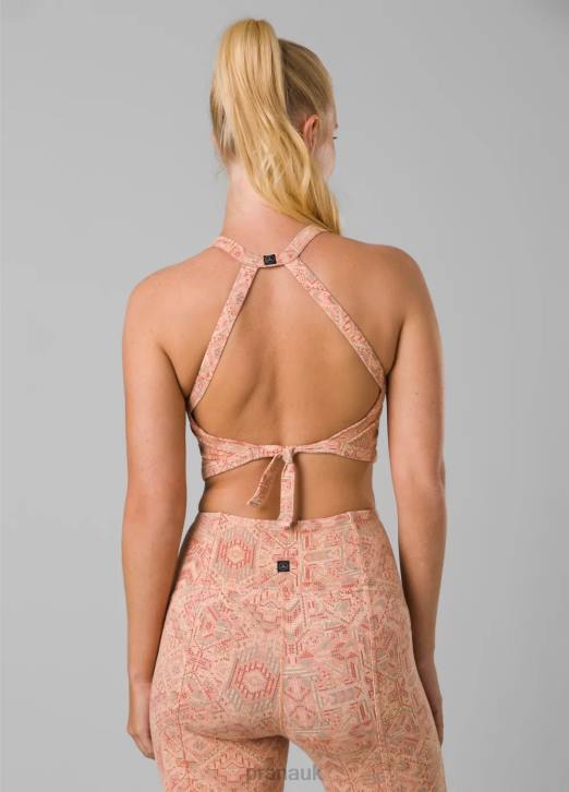 prAna Women Bohemia Hill Top 604H258 Clothing Pink Sand Mosaic