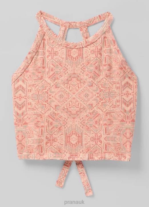 prAna Women Bohemia Hill Top 604H258 Clothing Pink Sand Mosaic