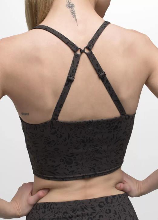 prAna Women Chakara Crop Top 604H122 Clothing Dark Iron Seasons
