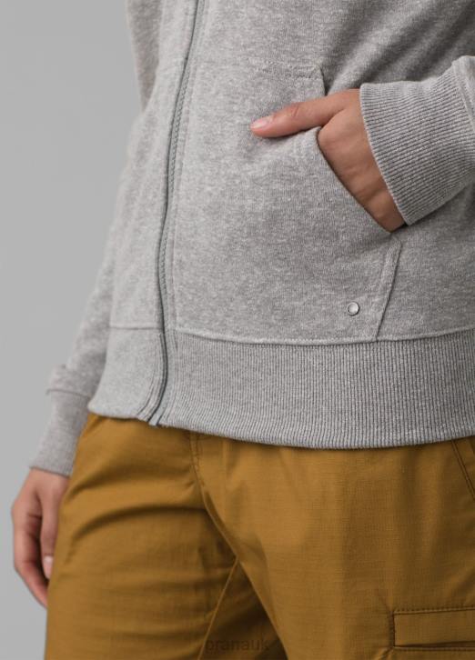 prAna Women Cozy Up Jacket 604H168 Clothing Heather Grey