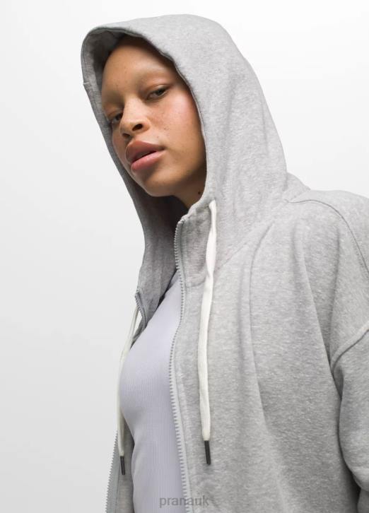 prAna Women Cozy Up Jacket 604H168 Clothing Heather Grey