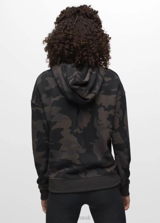 prAna Women Cozy Up Jacket 604H170 Clothing Black Camo
