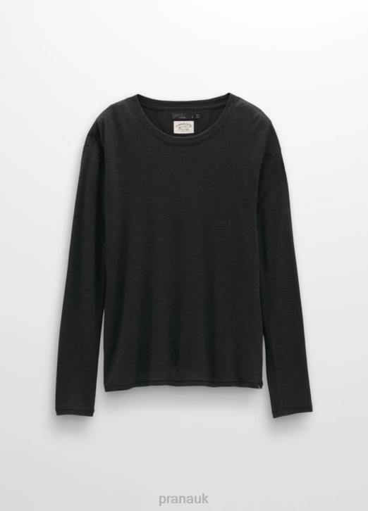 prAna Women Cozy Up Long Sleeve Tee 604H206 Clothing Black