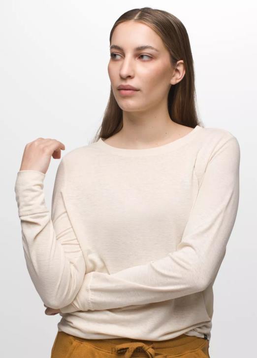 prAna Women Cozy Up Long Sleeve Tee 604H208 Clothing Canvas Heather