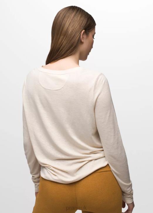 prAna Women Cozy Up Long Sleeve Tee 604H208 Clothing Canvas Heather