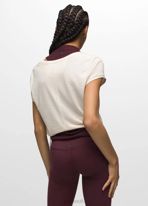 prAna Women Cozy Up Scoop Neck Tee 604H11 Clothing Canvas Heather