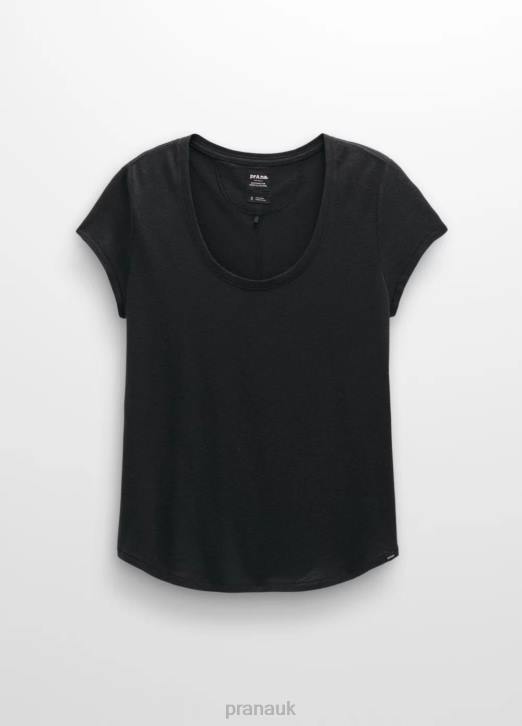 prAna Women Cozy Up Scoop Neck Tee 604H14 Clothing Black