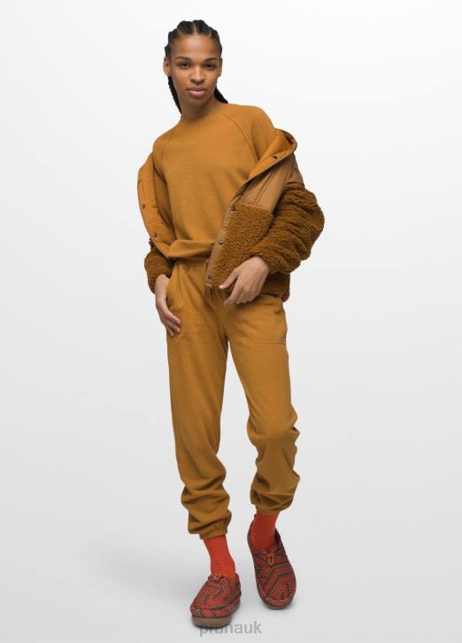 prAna Women Cozy Up Sweatshirt 604H16 Clothing Spiced Heather