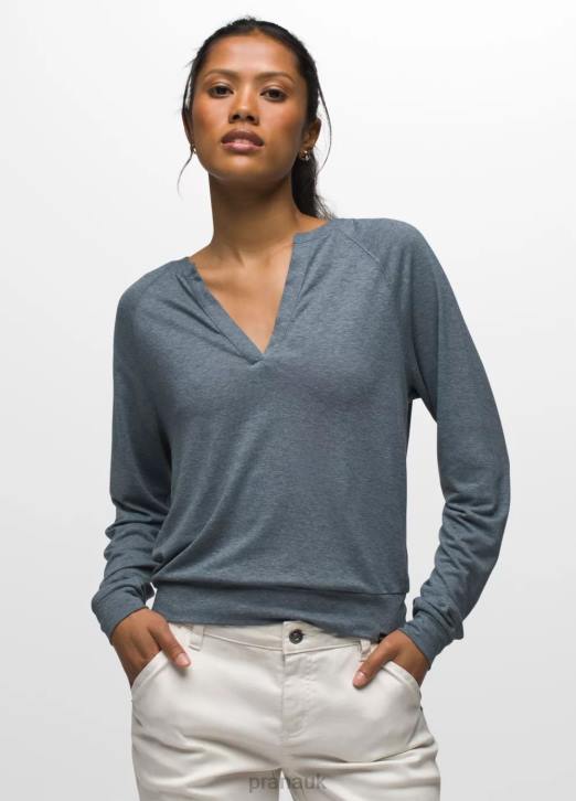 prAna Women Cozy Up Sweet Breeze Top 604H7 Clothing Weathered Blue