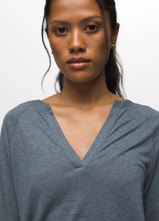 prAna Women Cozy Up Sweet Breeze Top 604H7 Clothing Weathered Blue