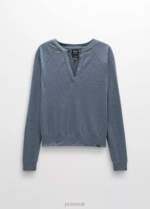 prAna Women Cozy Up Sweet Breeze Top 604H7 Clothing Weathered Blue