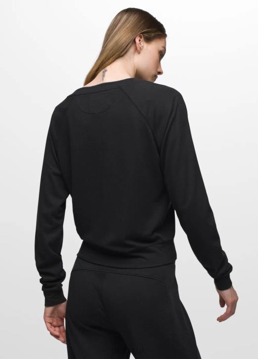 prAna Women Cozy Up Sweet Breeze Top 604H8 Clothing Black