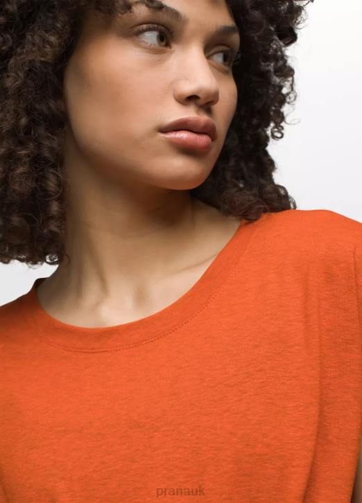 prAna Women Cozy Up T-shirt 604H186 Clothing Fireside Heather