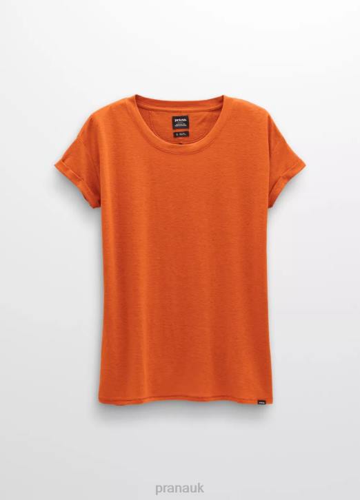 prAna Women Cozy Up T-shirt 604H186 Clothing Fireside Heather